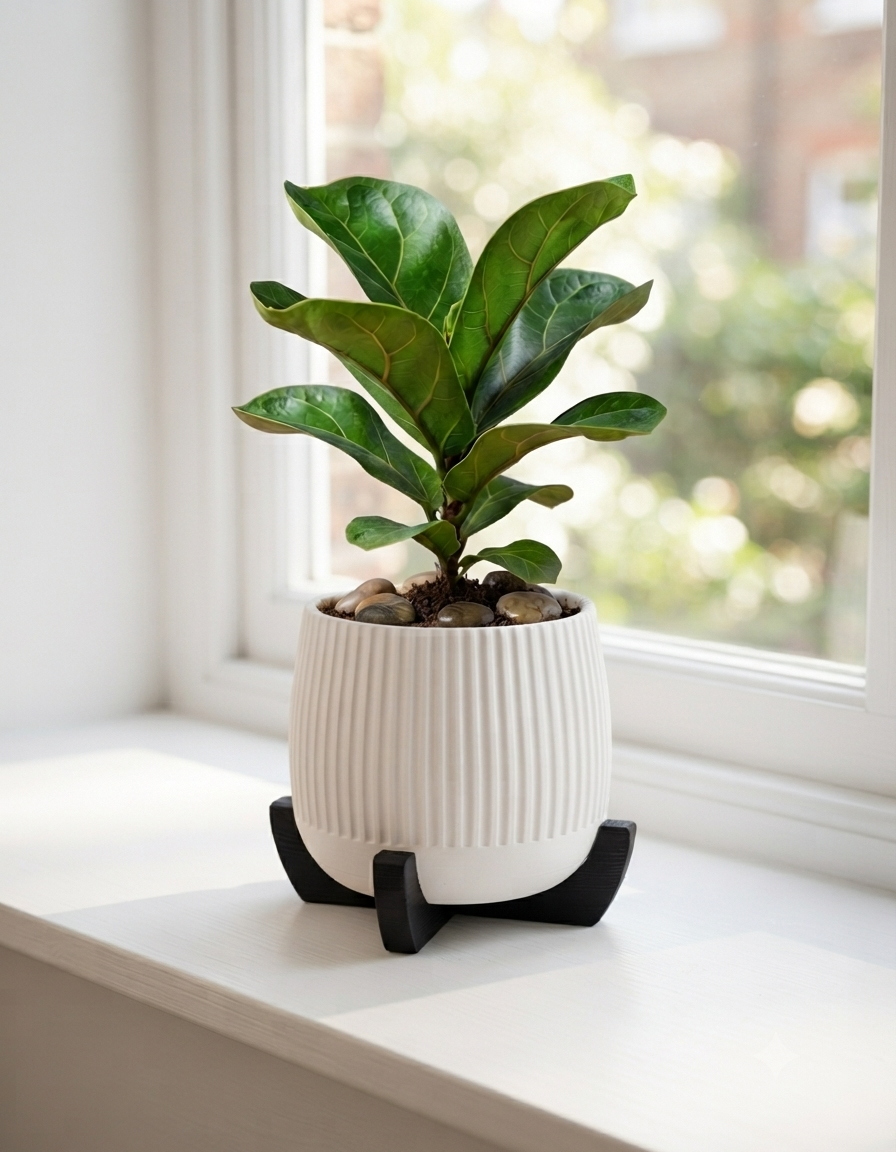 The "Horizon Ribbed" Planter Pot