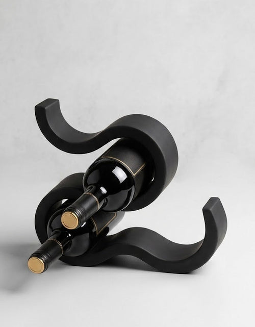 Minimalist "Wave" Wine Bottle Holder