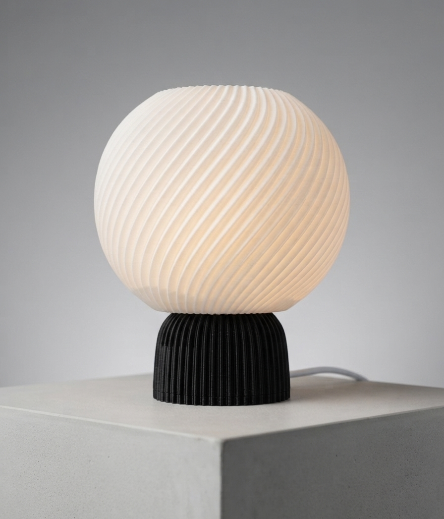 The "Lumina Helix" Modern Accent Lamp