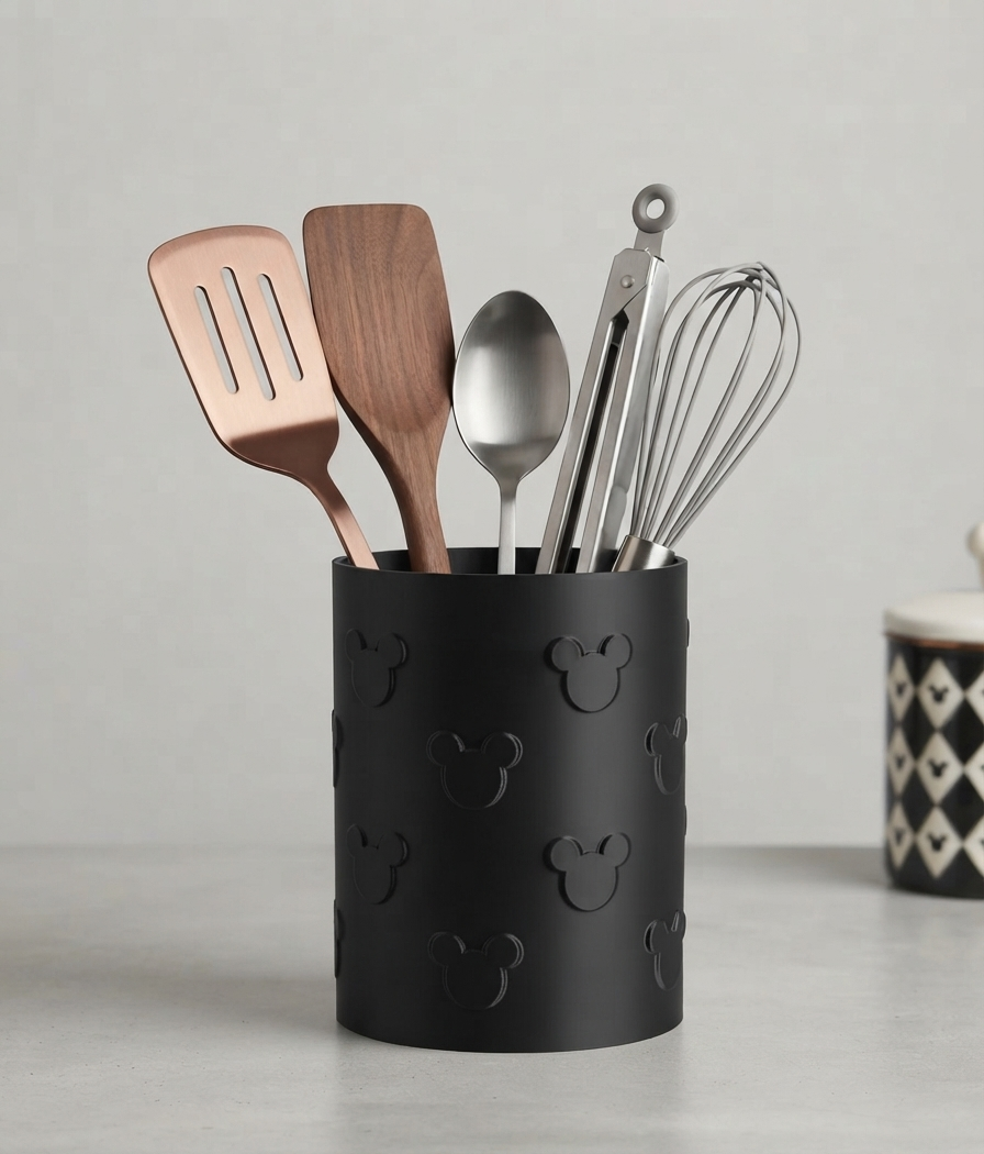Mickey Embossed Kitchen Utensil Holder